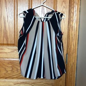 Tommy Hilfiger Striped Sleeveless Blouse